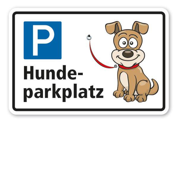 Parkplatzschild Hundeparkplatz 02