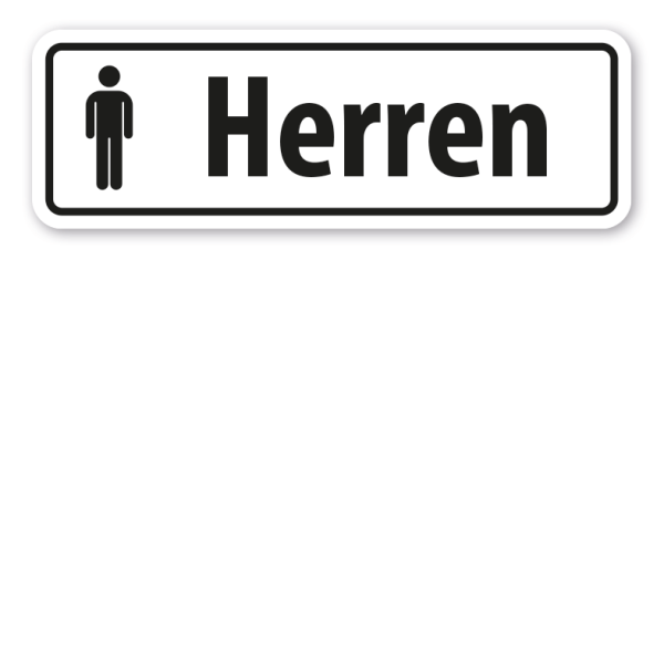 Schild Toiletten Herren