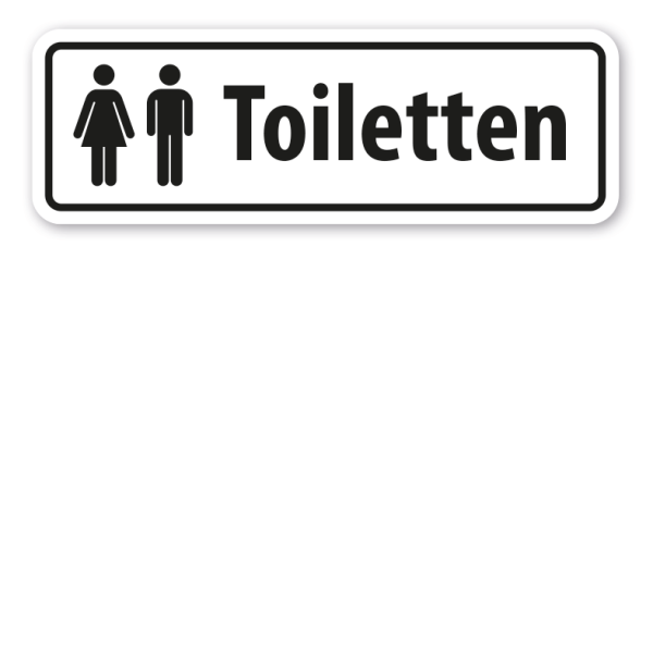 Schild Toiletten