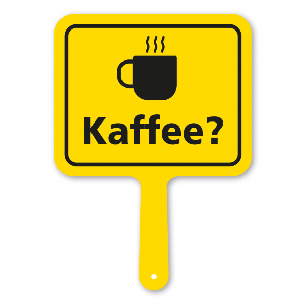 Originelles Formschild – Kaffee - mit Tasse