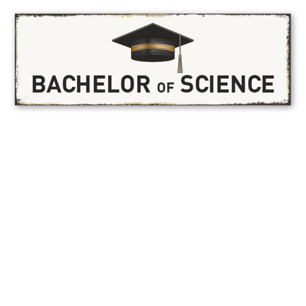 Retroschild Bachelor of Science