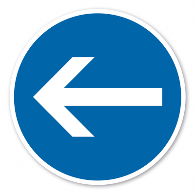 Verkehrsschild / Verkehrszeichen Vorgeschriebene Fahrtrichtung rechts ...