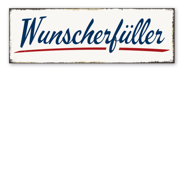 Retroschild Wunscherfüller