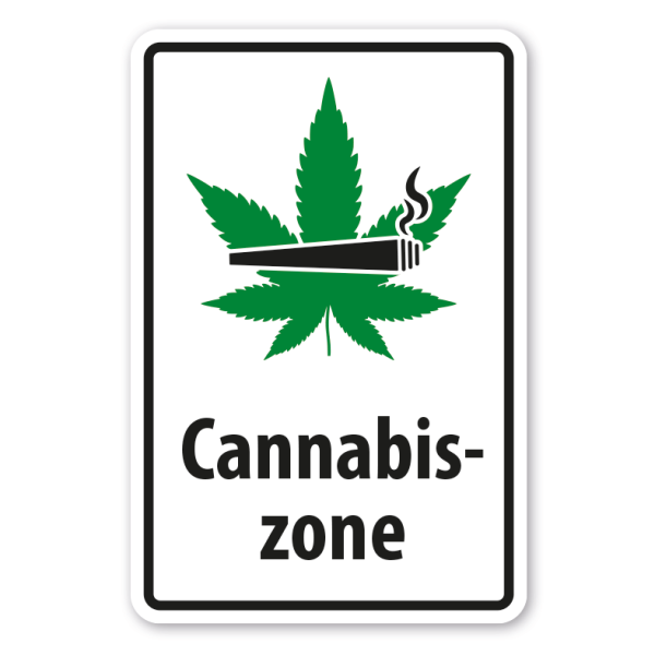 Schild Cannabiszone