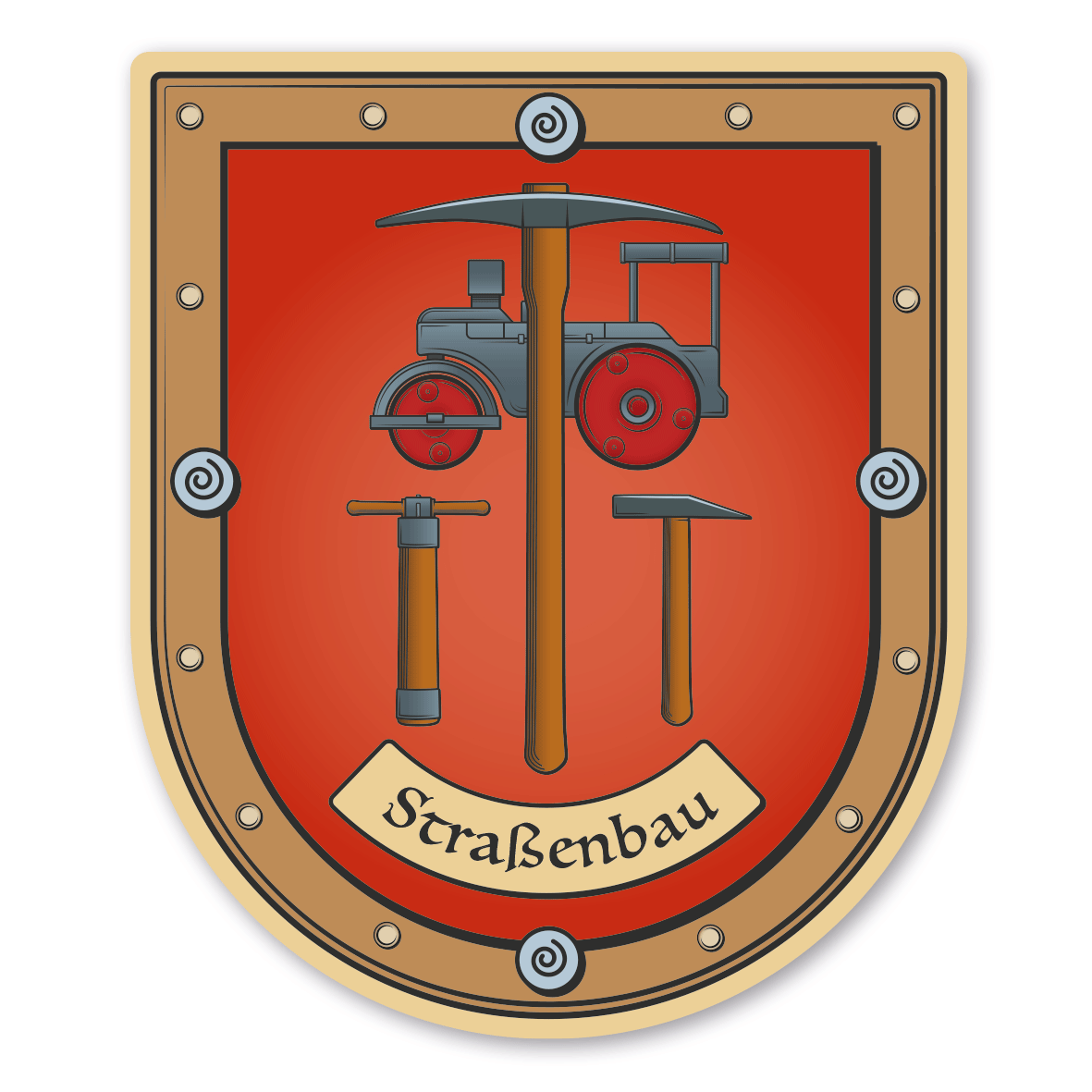 Maibaumschild / Zunftwappen Straßenbauer - Mit Zunftnamen Oder Ihrem ...