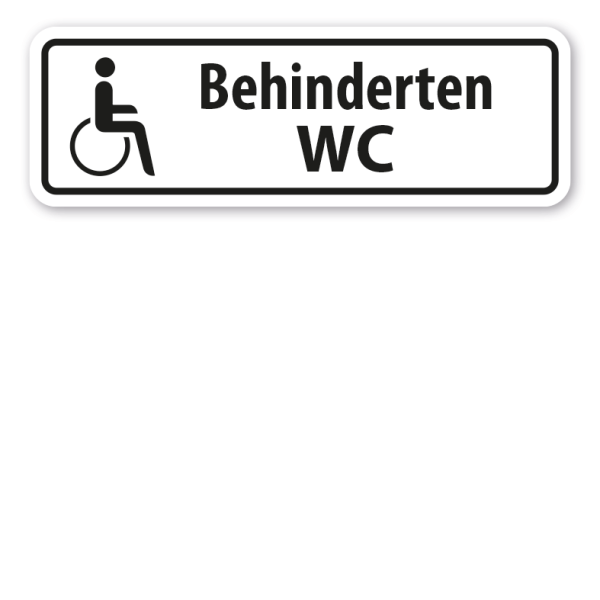 Schild Behinderten WC