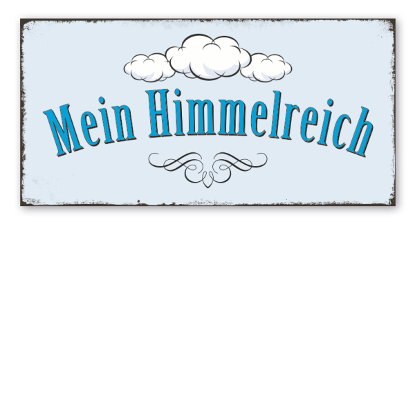 Retroschild Mein Himmelreich