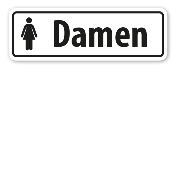 Schild Toiletten Damen