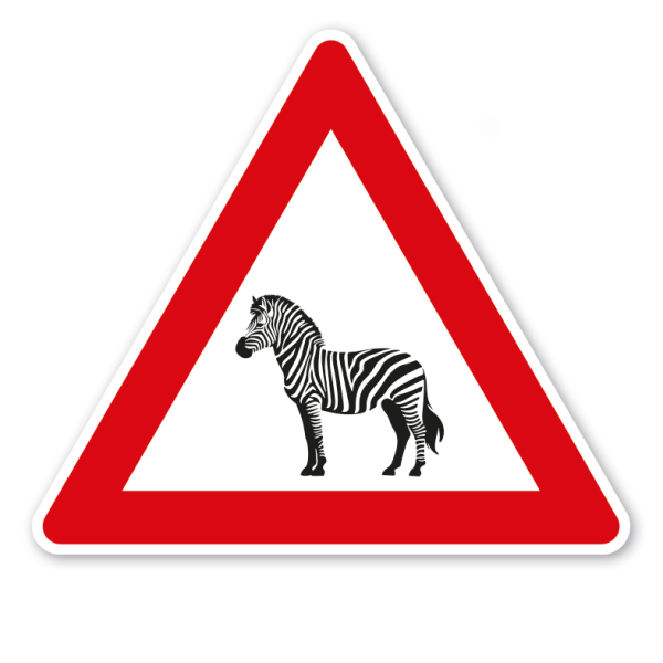 Verkehrsschild Achtung Zebras – VZ-PR-190