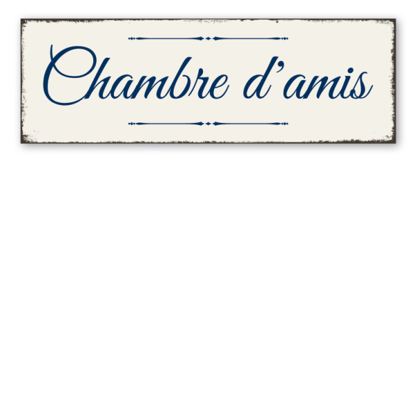 Retroschild Chambre d'amis