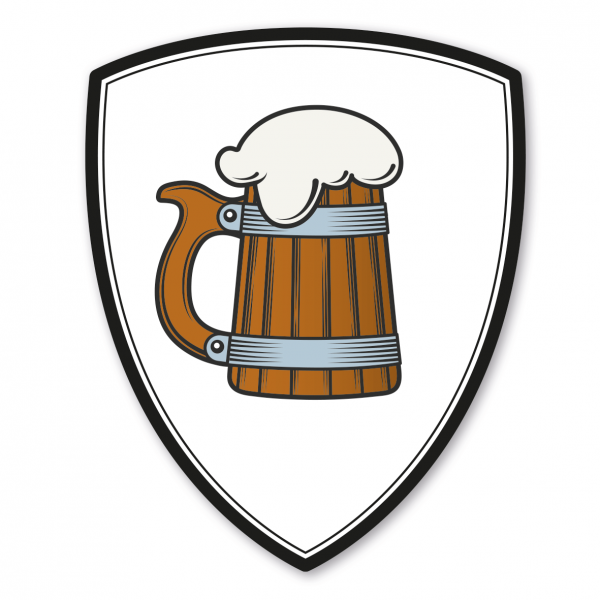 Maibaumschild Bierkrug - Wappen W