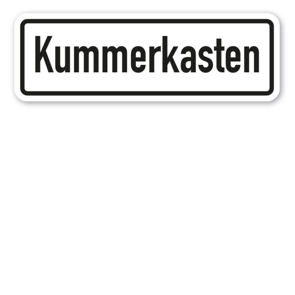 Schild Kummerkasten