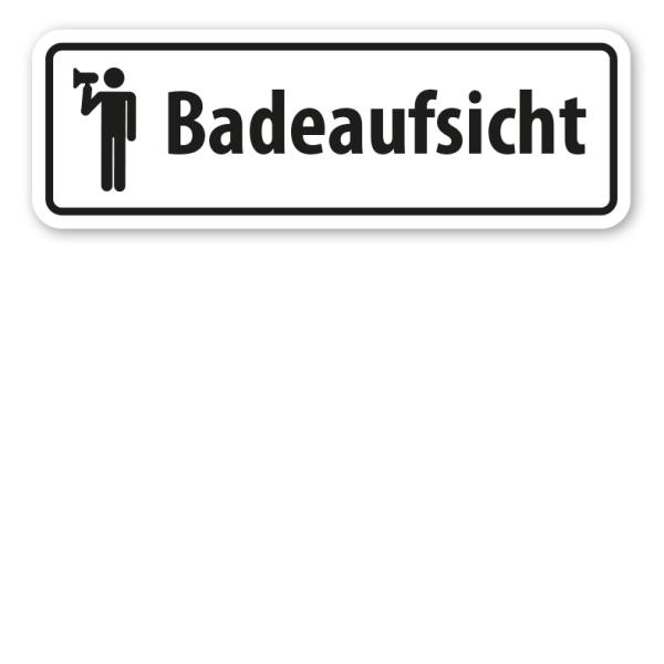 Schild Badeaufsicht